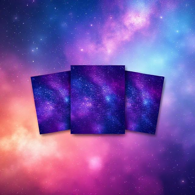 cosmic carousel post gradient stars